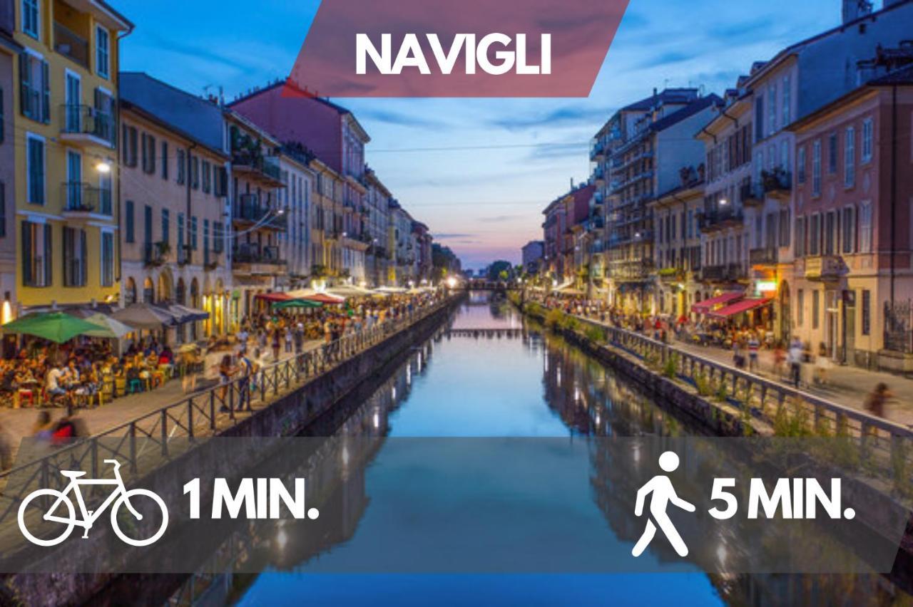 Navigli Design Loft - 7 Stops From Duomo, Ac, Netflix Lägenhet Milano Exteriör bild
